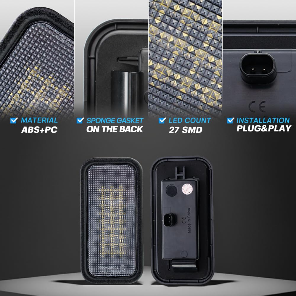 NJSBYL ABS housing and PC lens texture for durable weather resistance