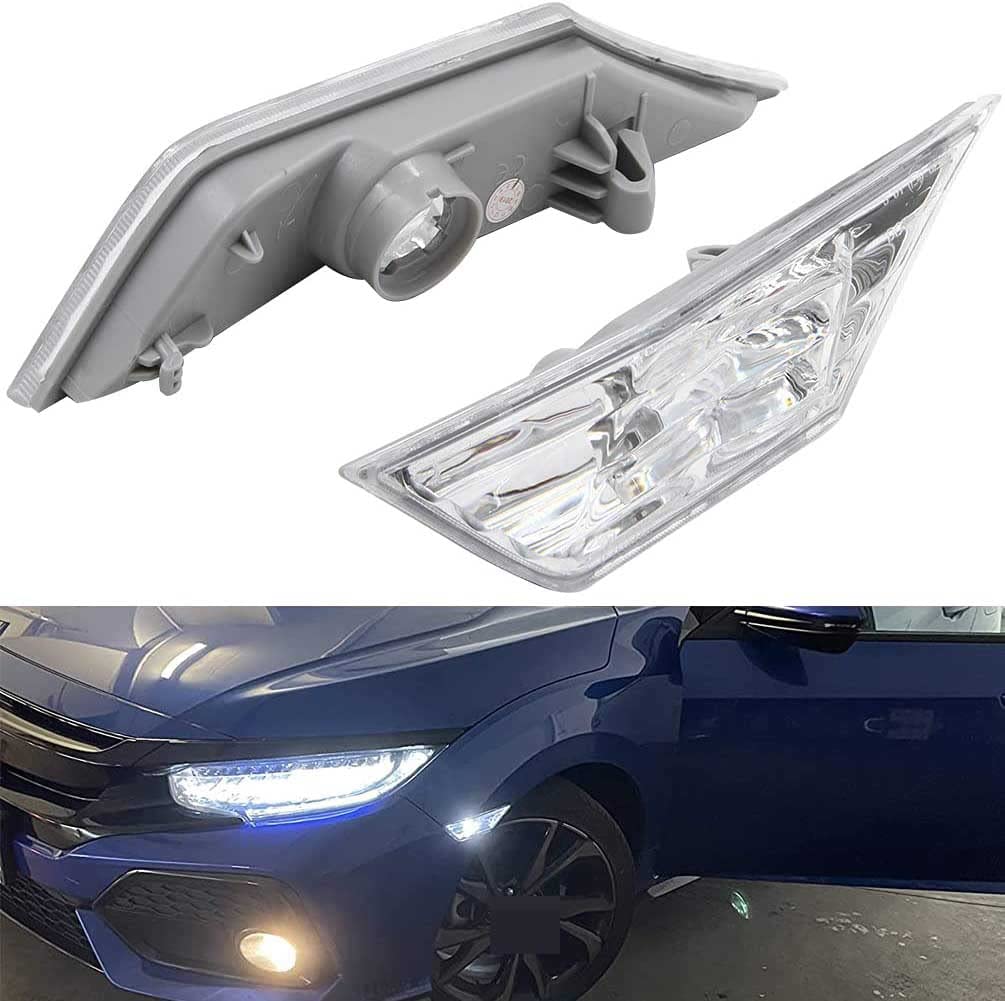 NJSBYL mounted on Civic fender showing easy OEM fit and style boost