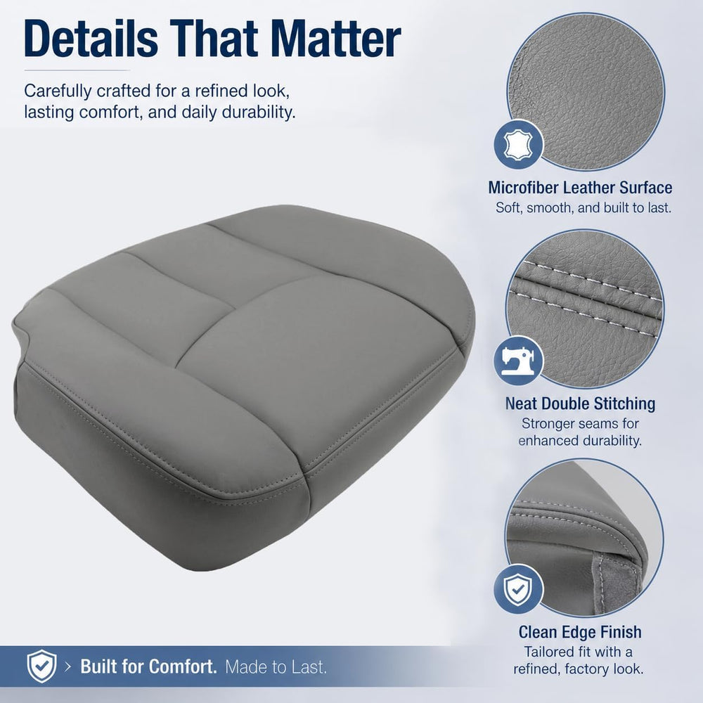 NLQR microfiber leather texture detail for breathable comfort and long life