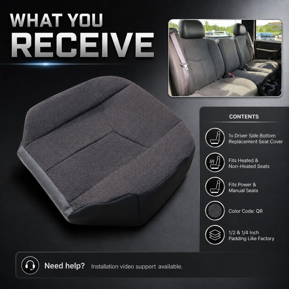 NLQR microfiber bolster detail demonstrating durable edge protection