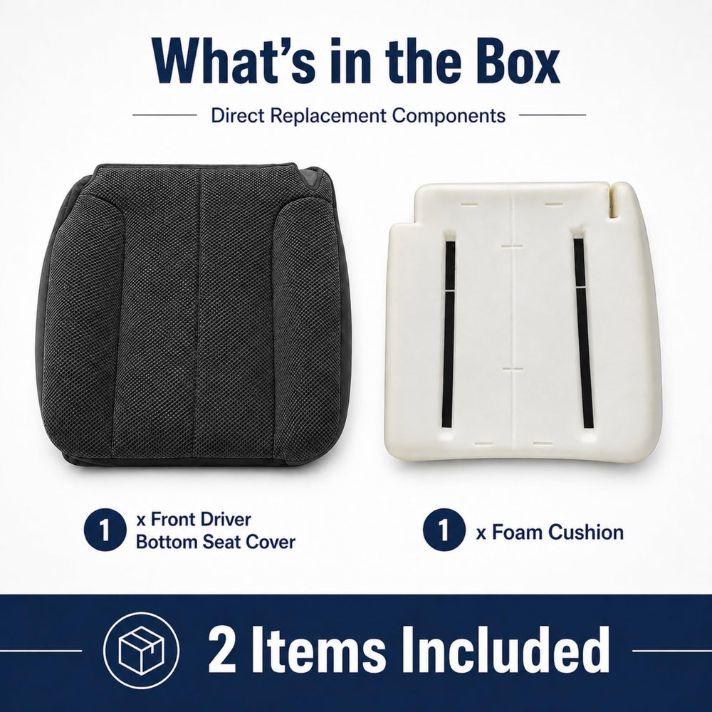 NLQR seat bottom next to ruler showing accurate size and precise fit