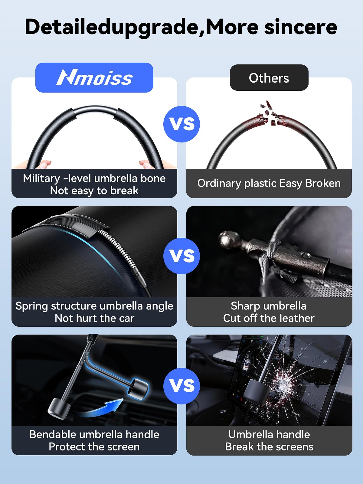Nmoiss dashboard protection view showing shielded dash and leather seats from sun
