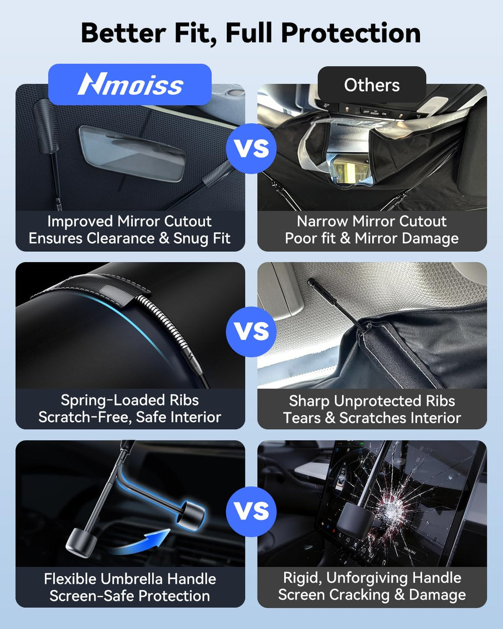 Nmoiss in parked truck lifestyle scene showing sun protection and cooler cabin benefit