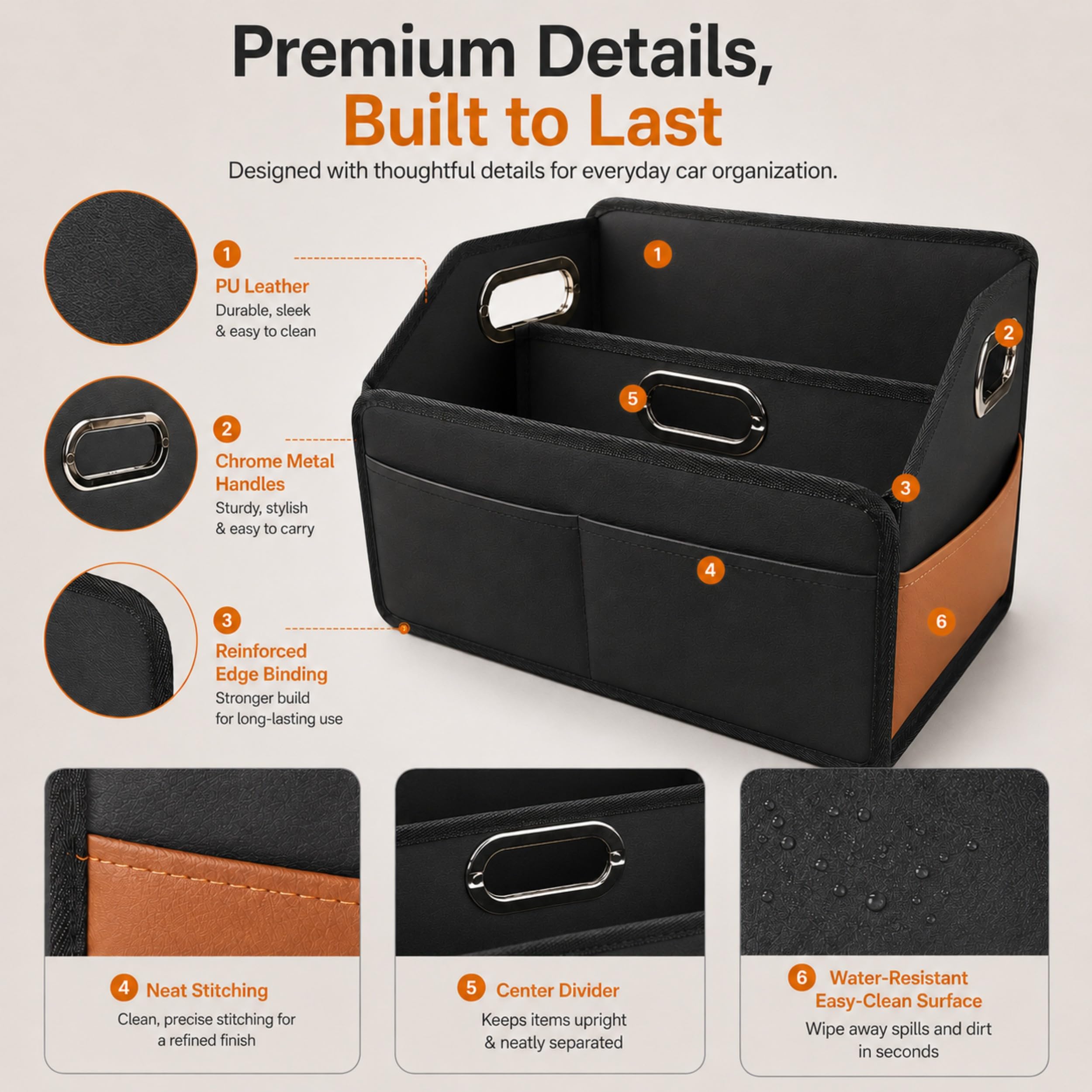 Noaman folded flat for compact storage and effortless stowing