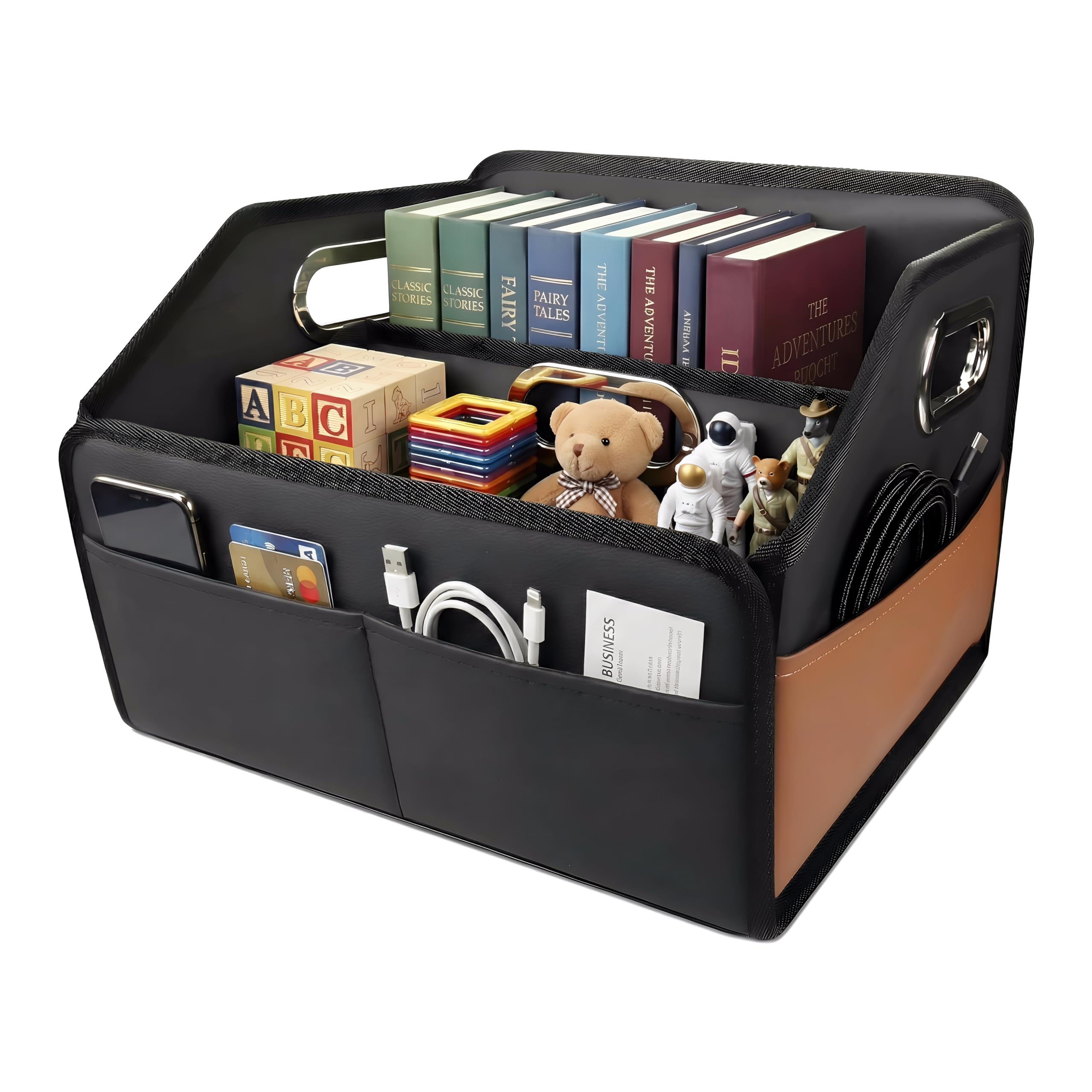 Noaman front-facing organizer showing neat storage and accessible pockets