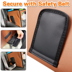 Noaman secured with seatbelt showing stable non-slip driving benefit