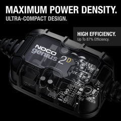 NOCO GENIUS2D bracket with screws highlighting stable under-hood mounting benefit