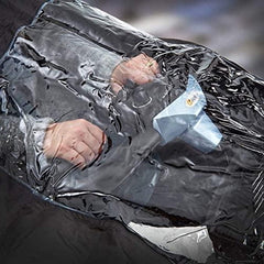 nomiou cover in use with rider demonstrating quick installation and secure fit
