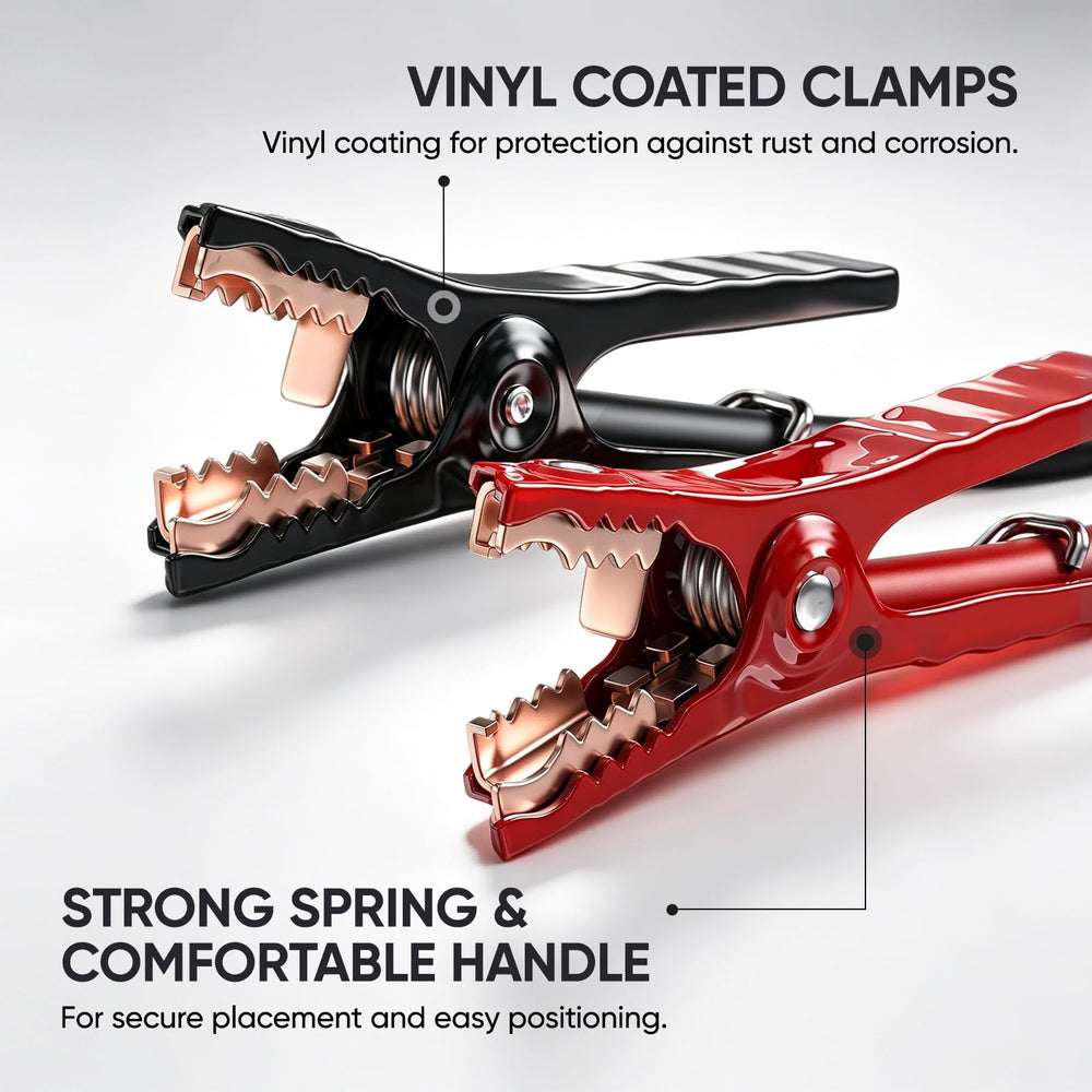 NOONE clamp close-up showing coated jaws for safer, firmer grip