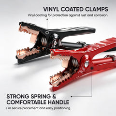 NOONE clamp close-up showing coated jaws for safer, firmer grip
