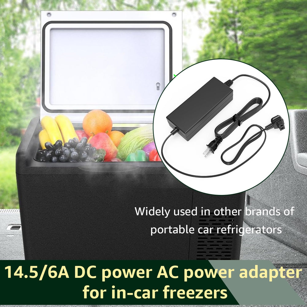 Norward adapter connected to a car refrigerator demonstrating reliable power