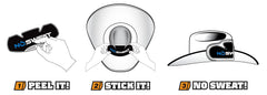 NoSweat liner adhered to a riding helmet interior, decreases visor fogging
