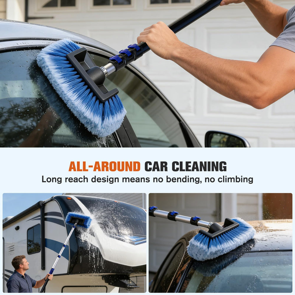 Novastry soft 5-sided brush close-up with fine bristles, protects paint while scrubbing