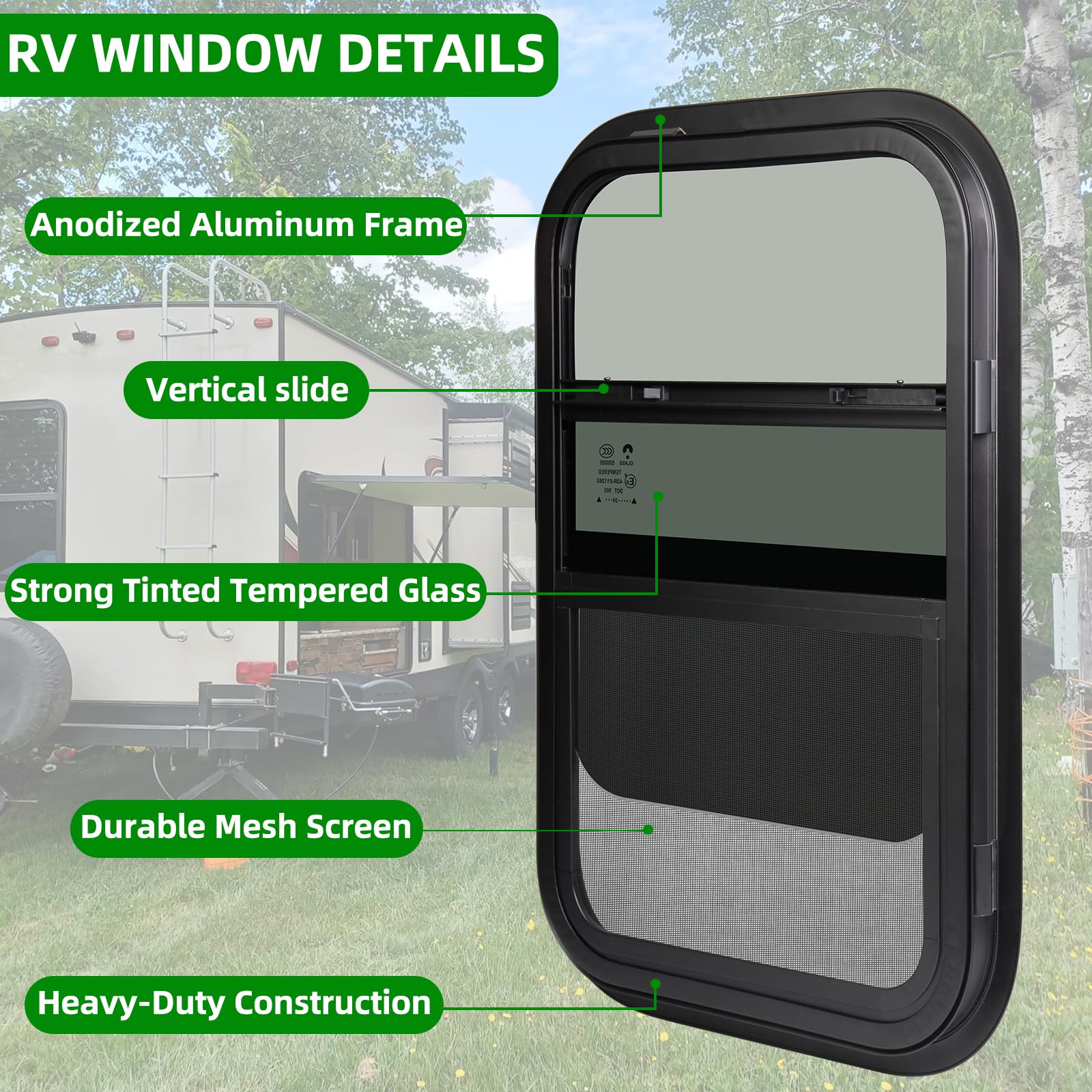 NOVINO mesh screen close-up demonstrating insect protection while airing