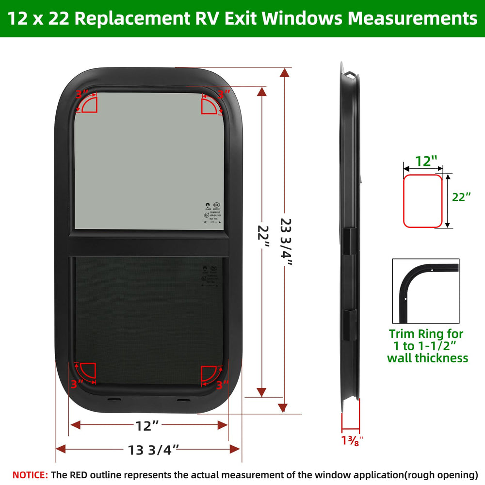 NOVINO frame and trim ring detail showing ribbed rubber gasket weather seal
