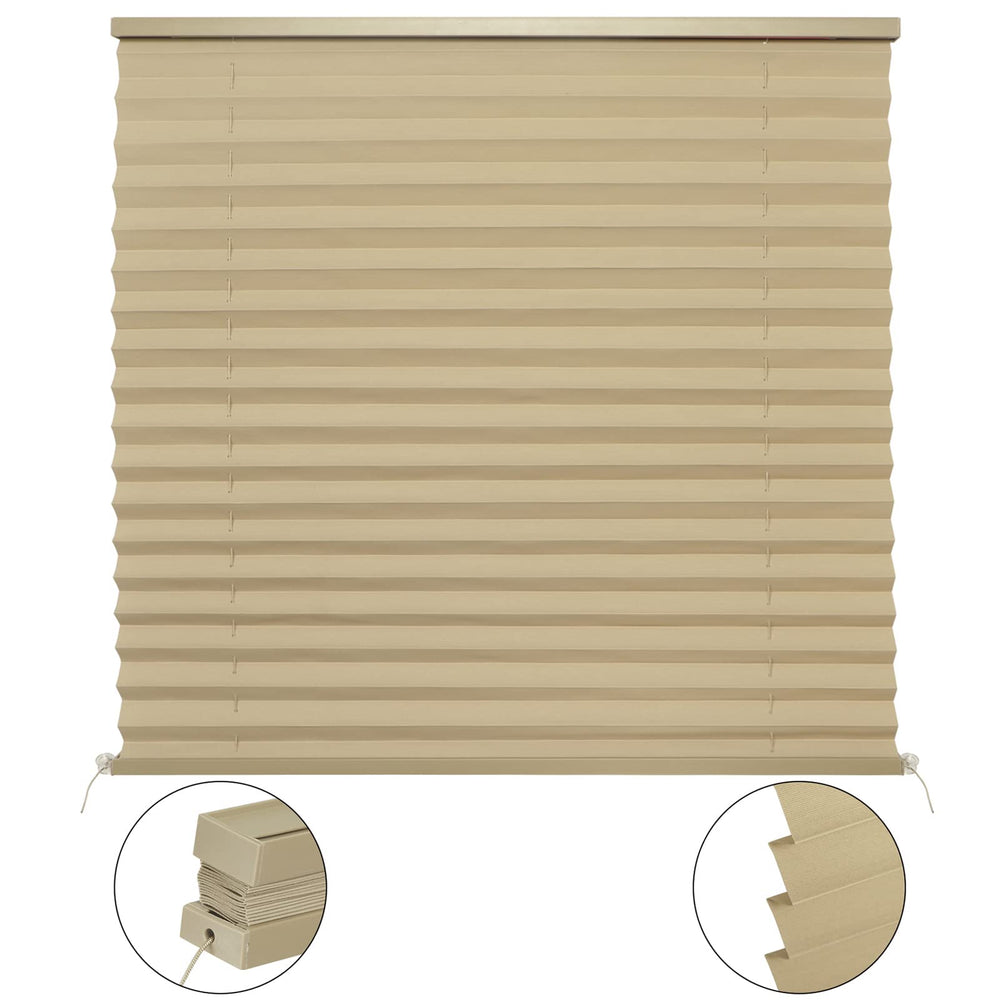 NOVINO pleated fabric close-up showing durable texture and UV-resistant finish