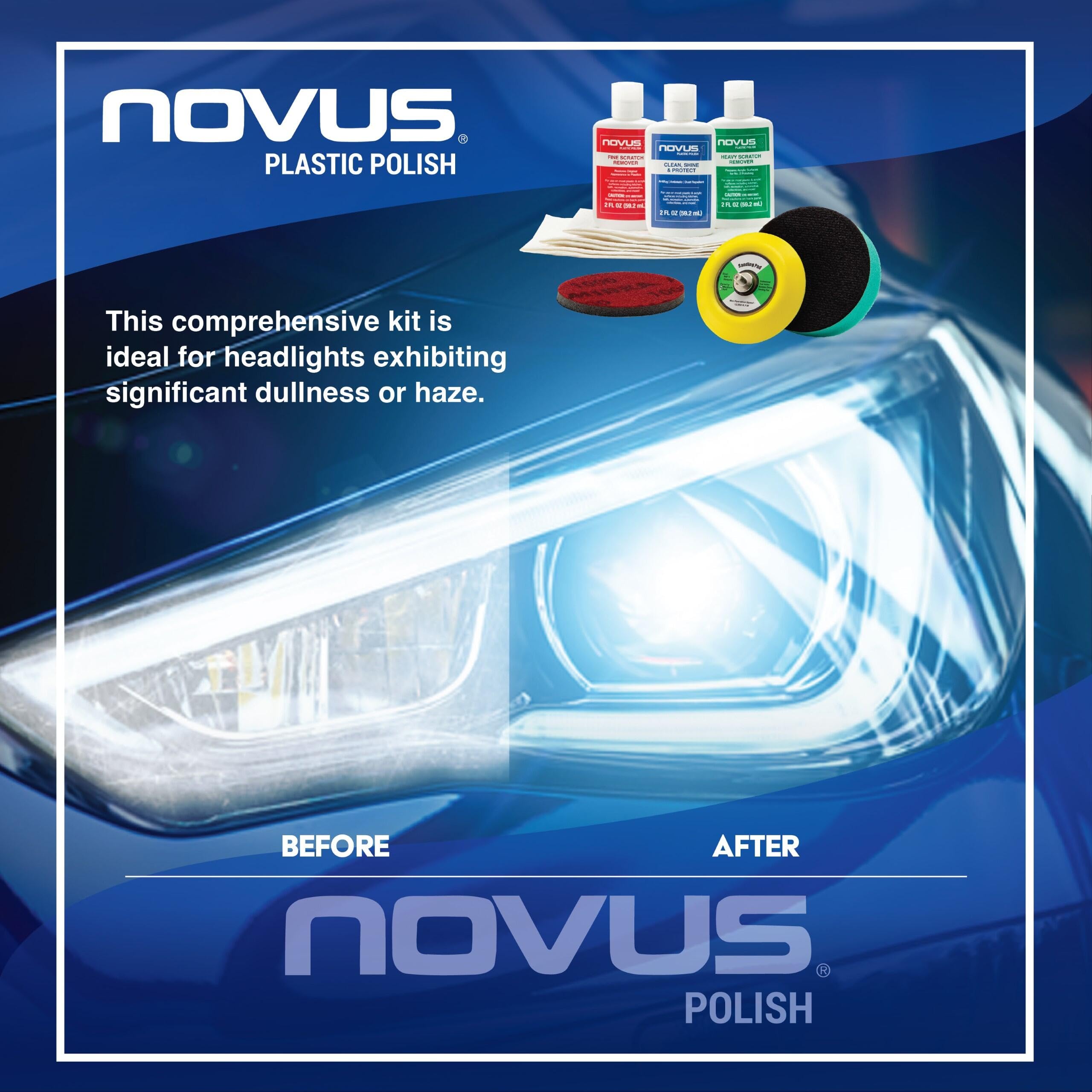 Novus 1000 grit sanding disk texture for controlled abrasion