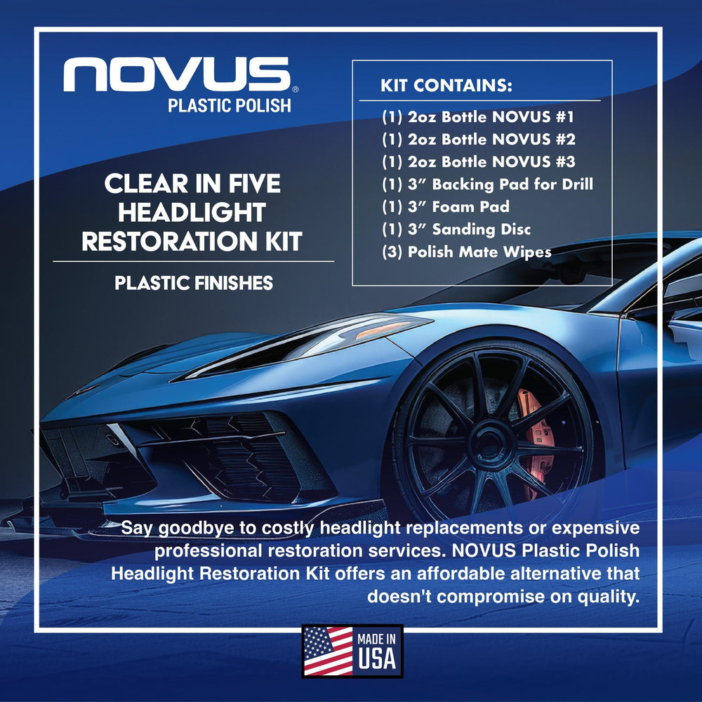 Novus 3-inch foam buffing pad close-up for smooth finish