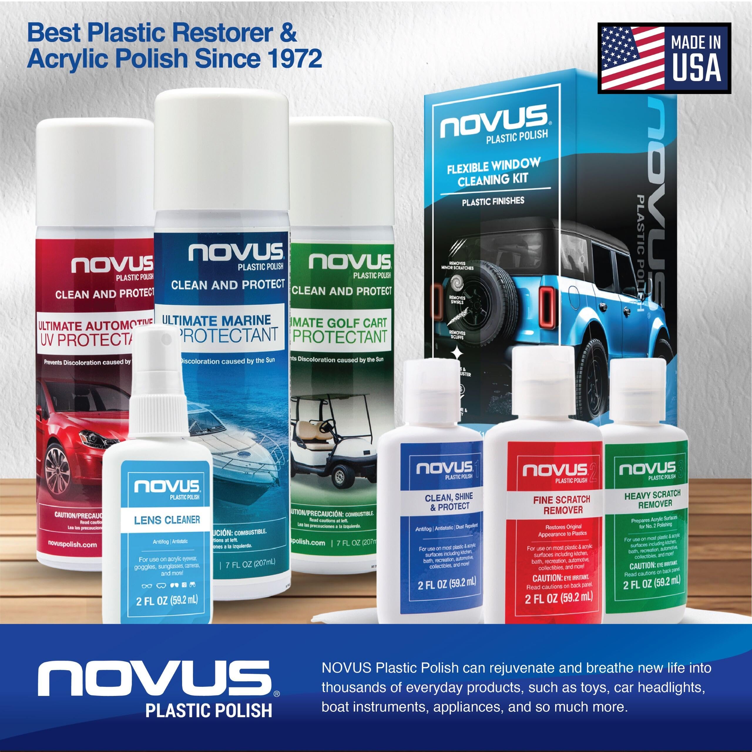 Novus Polish Mate towels stacked for lint-free cleanup