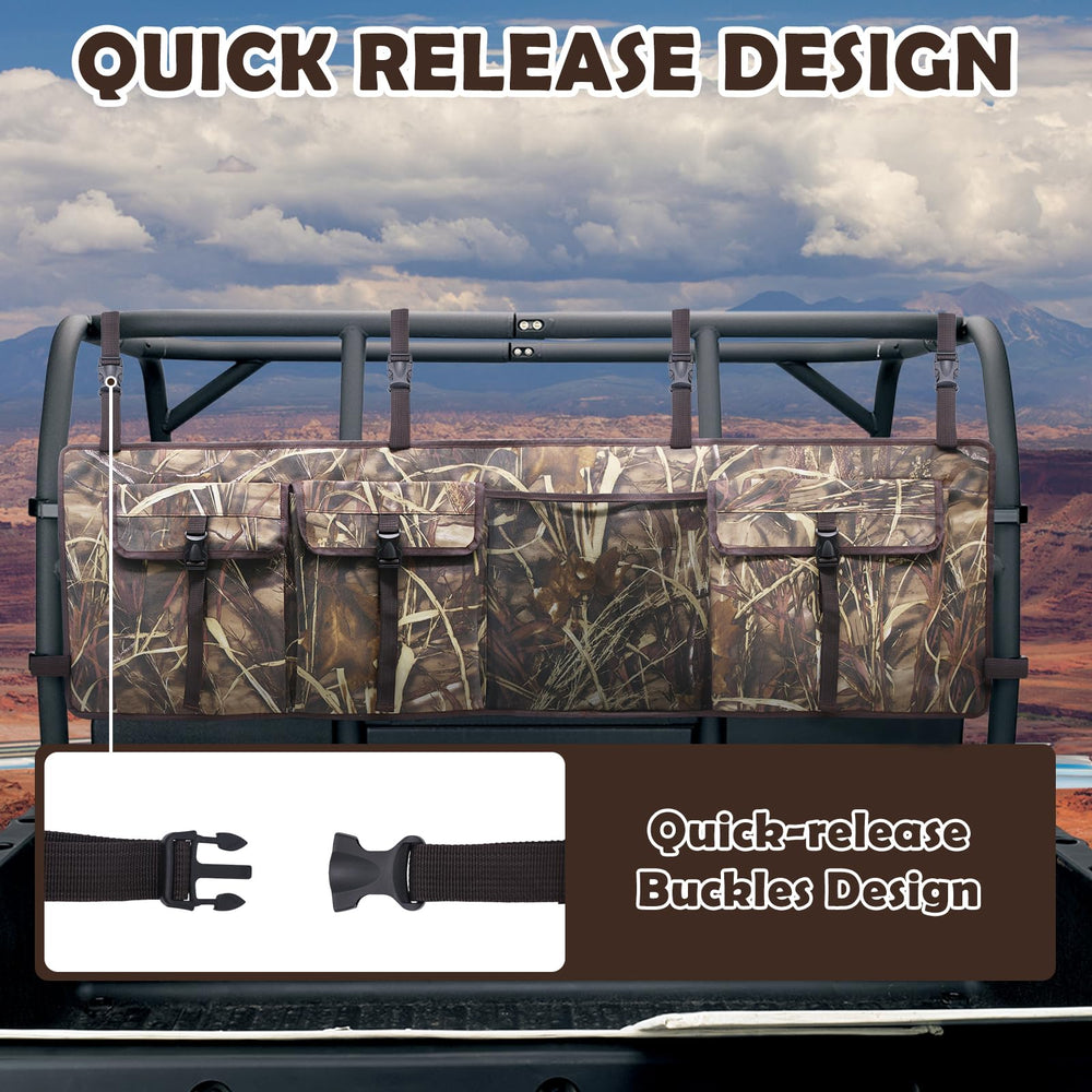 Nowaca straps and quick-release buckles enabling fast install and removal