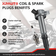 NPAUTO coil connector close-up highlighting durable plug-and-play design