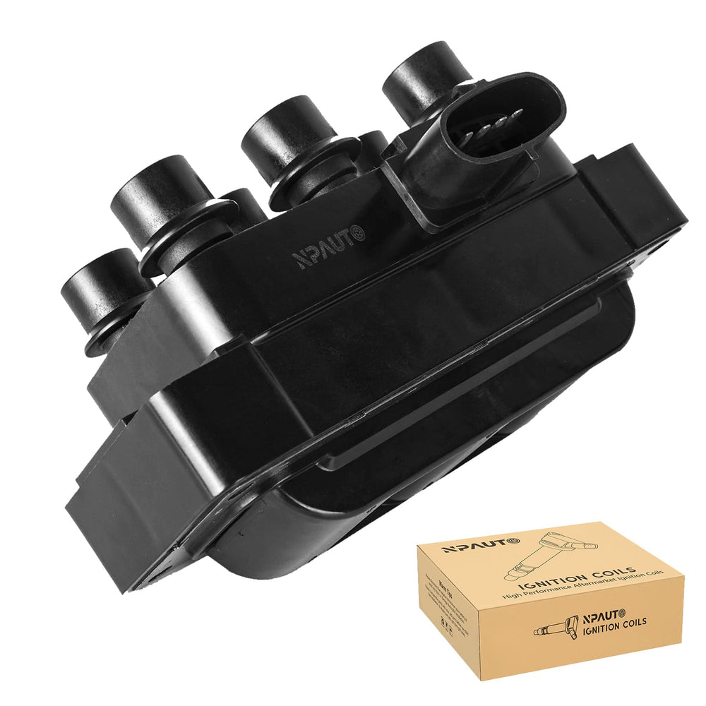 NPAUTO coil pack front view showing compact design and fitment benefit