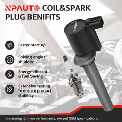 NPAUTO coil top connector close-up, showing secure fit and reliable connection