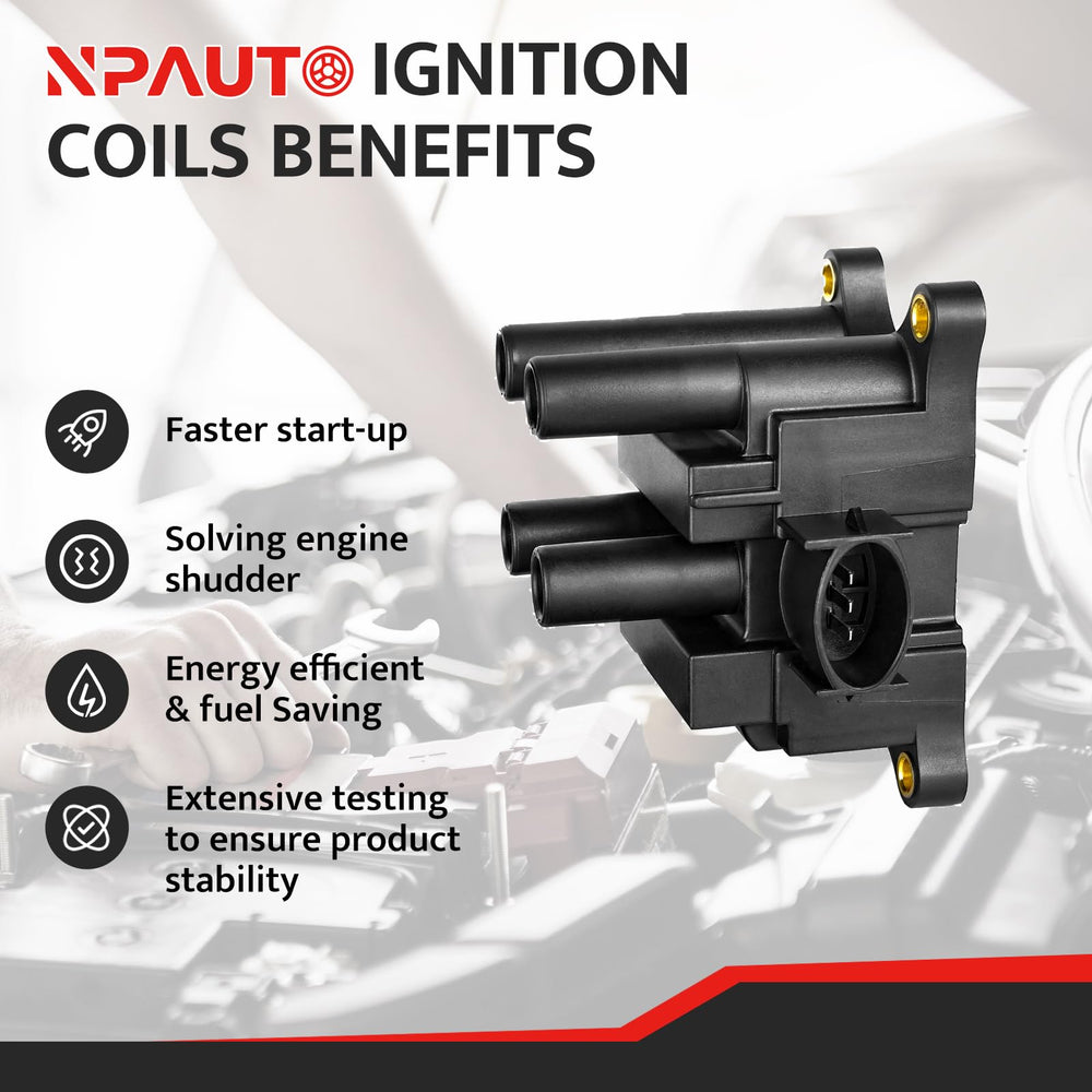 NPAUTO coil pack electrical connector detail for easy plug-in replacement