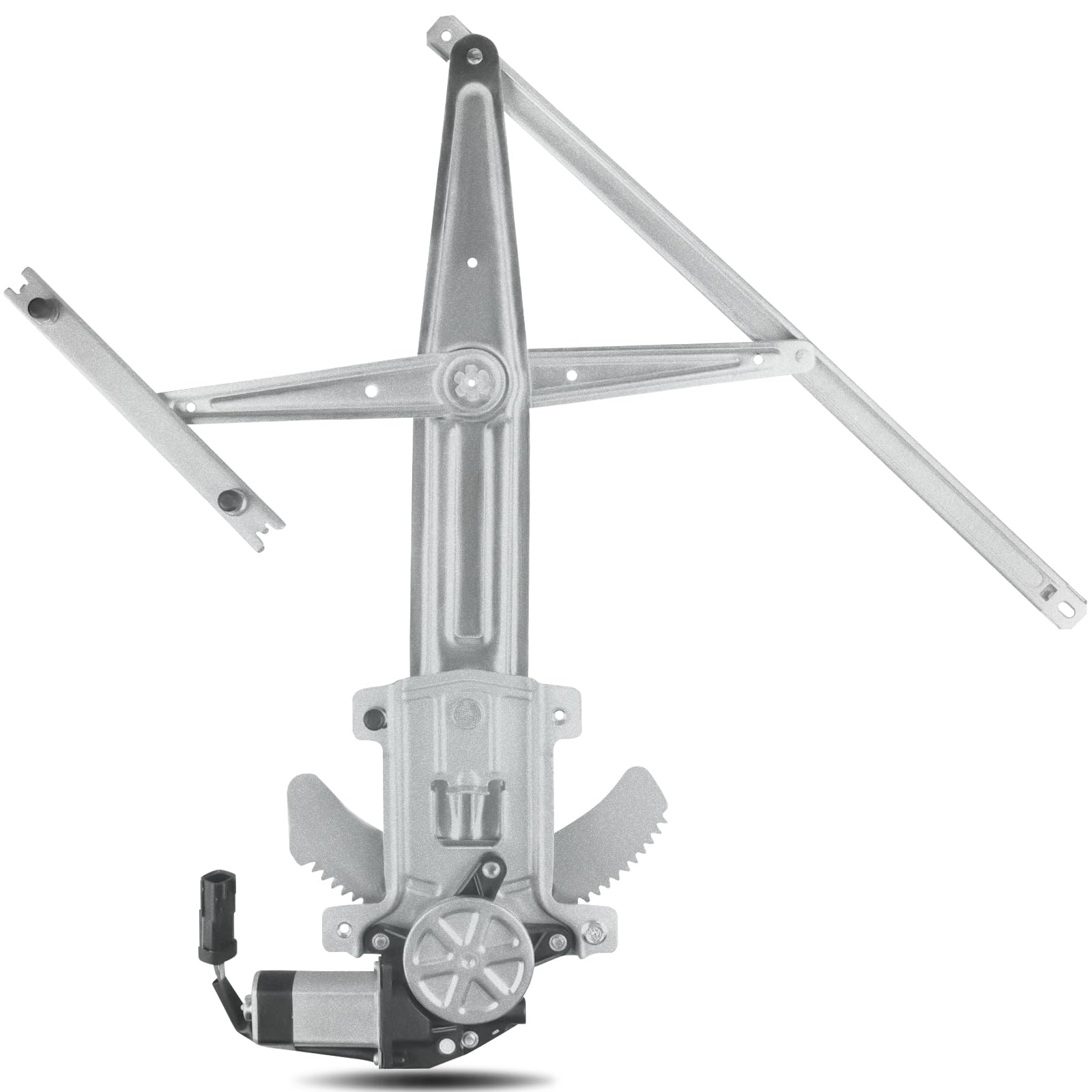 NPAUTO front driver regulator assembly showing full unit and motor, restores smooth operation