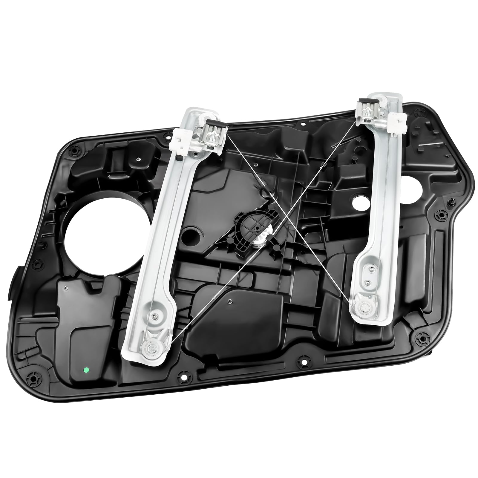 NPAUTO front-left regulator front view showing mounting points and fit benefit