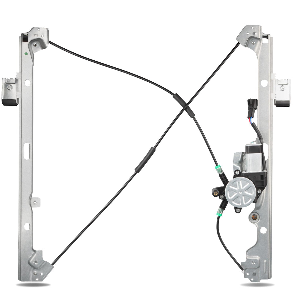 NPAUTO front passenger regulator front view showing fit and shape for easy replacement