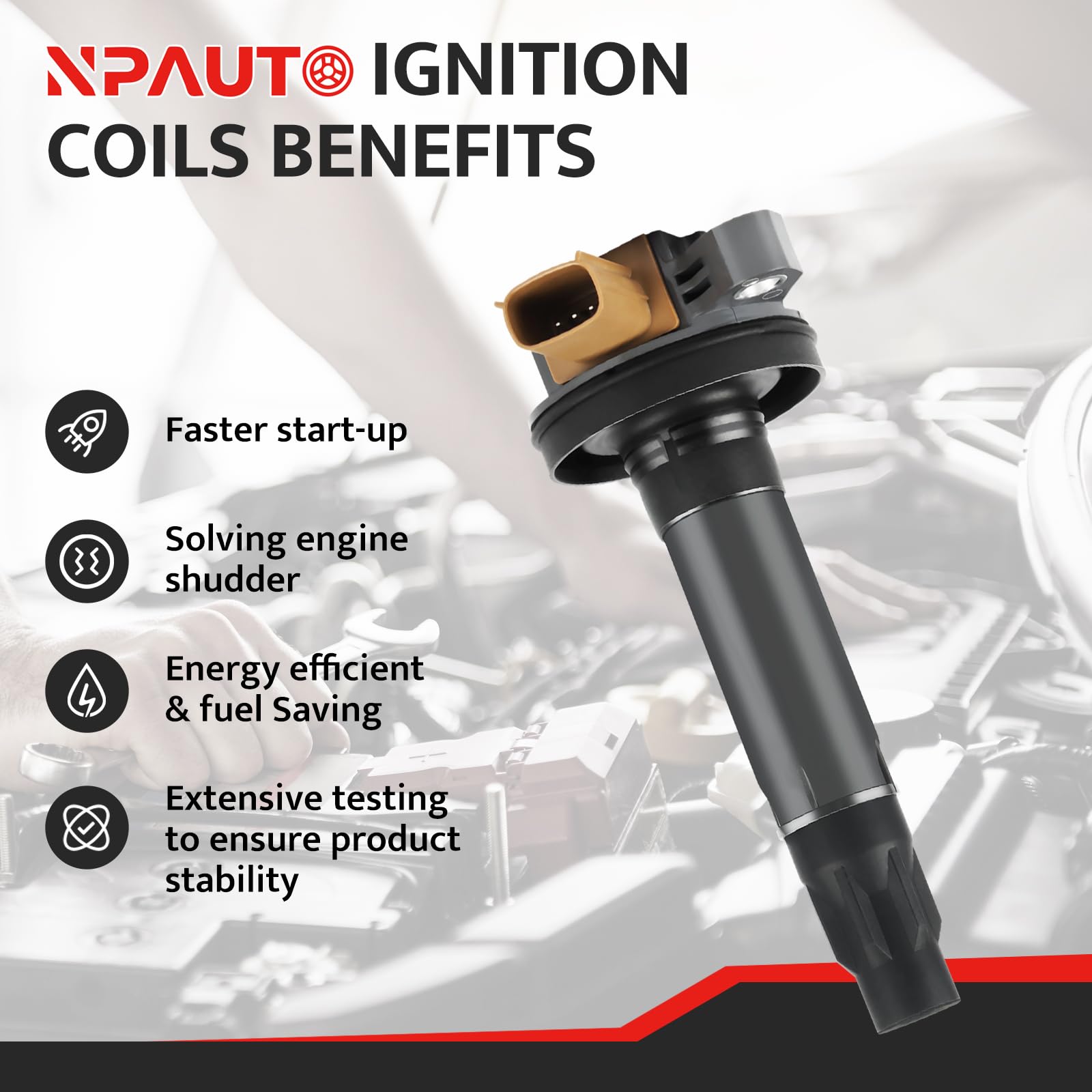 NPAUTO coil side detail highlighting robust housing for durable performance