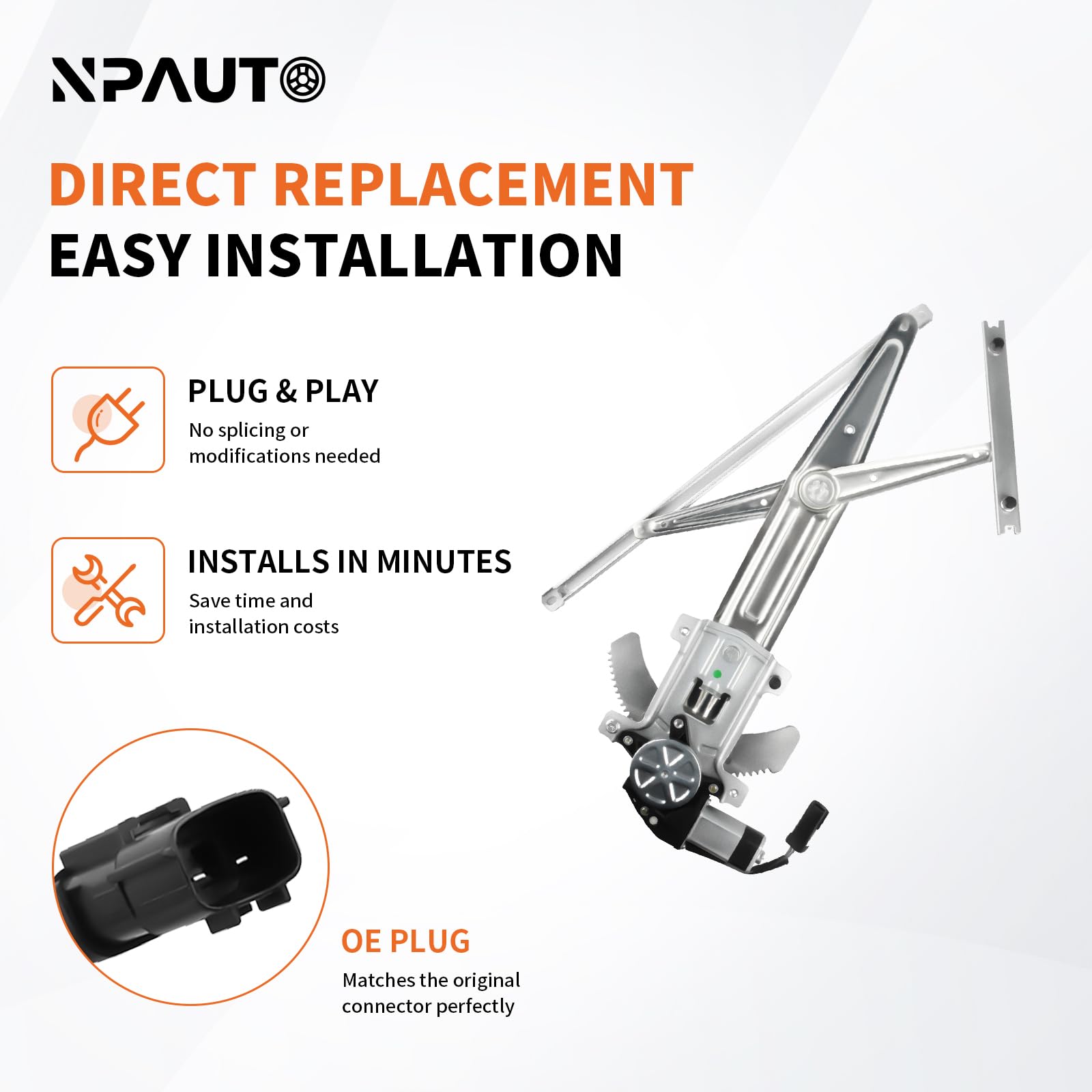 NPAUTO mounted with window glass showing secure fit and quiet travel