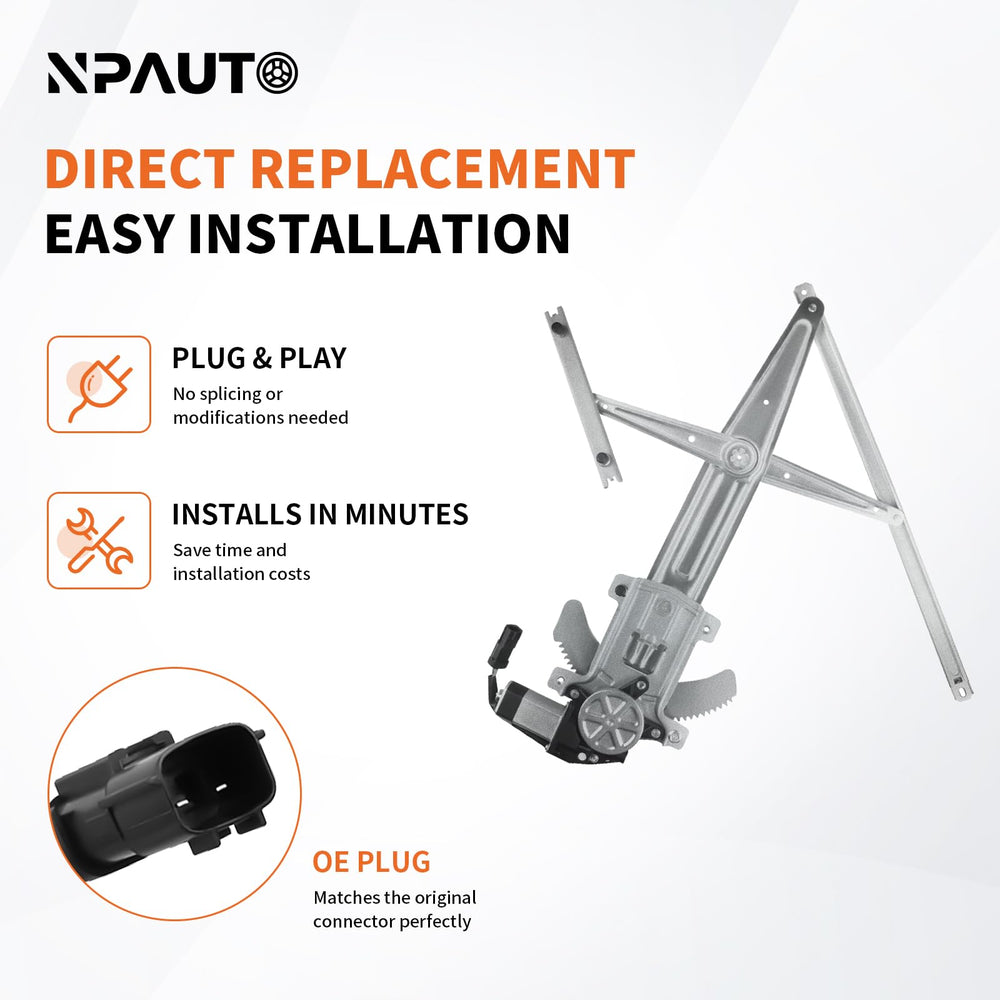 NPAUTO mounting points and brackets visible, simplifies direct-replacement installation
