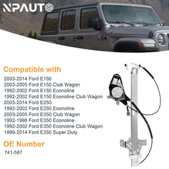 NPAUTO regulator cable and track detail for smooth, low-friction movement