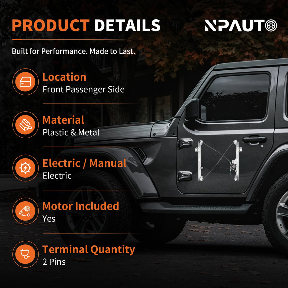 NPAUTO motor close-up highlighting durable motor and smooth operation benefit