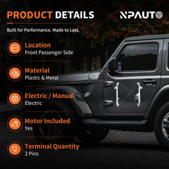 NPAUTO motor close-up highlighting durable motor and smooth operation benefit