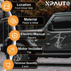 NPAUTO regulator motor close-up highlighting robust motor for smooth operation
