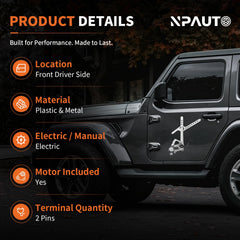 NPAUTO motor close-up highlighting durable construction and torque