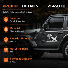 NPAUTO motor close-up highlighting durable motor housing for reliable power