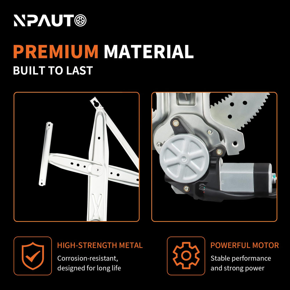 NPAUTO material finish close-up showing corrosion-resistant surfaces for durability