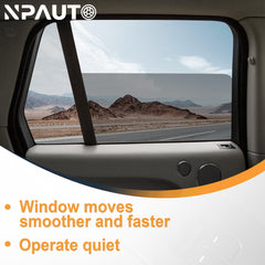 NPAUTO window regulator installed in door demonstrating correct alignment and quiet travel