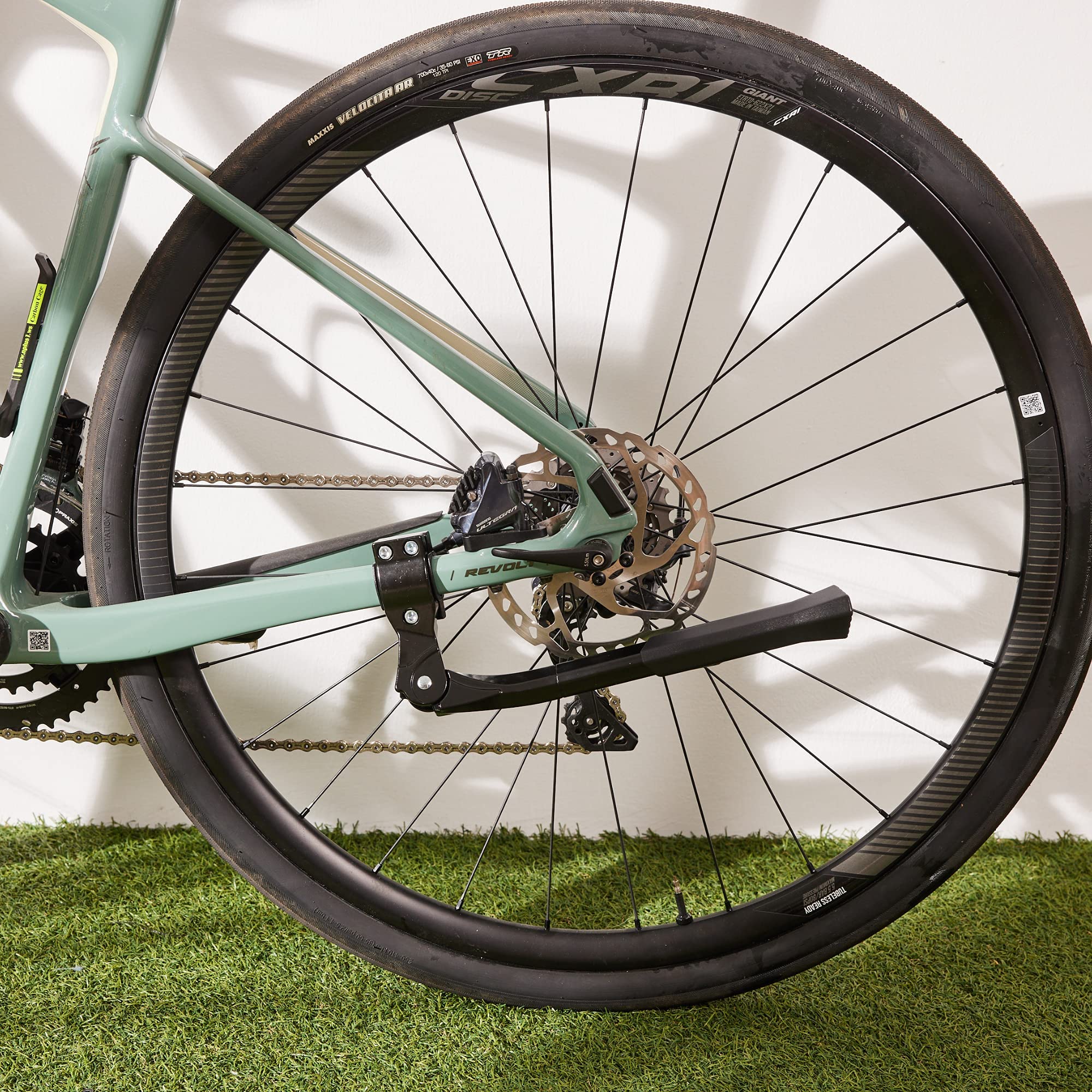 N+1 side profile showing adjustable shaft and length range for 26-29 inch bikes