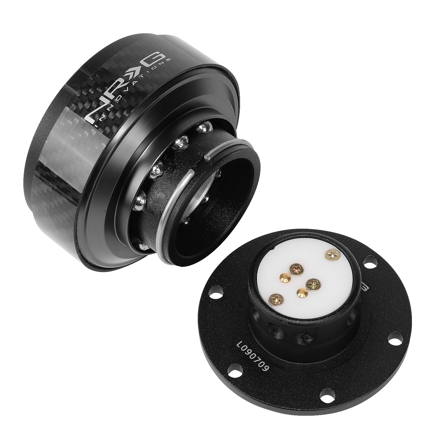 NRG Innovations single quick release unit shown out of packaging illustrating included component
