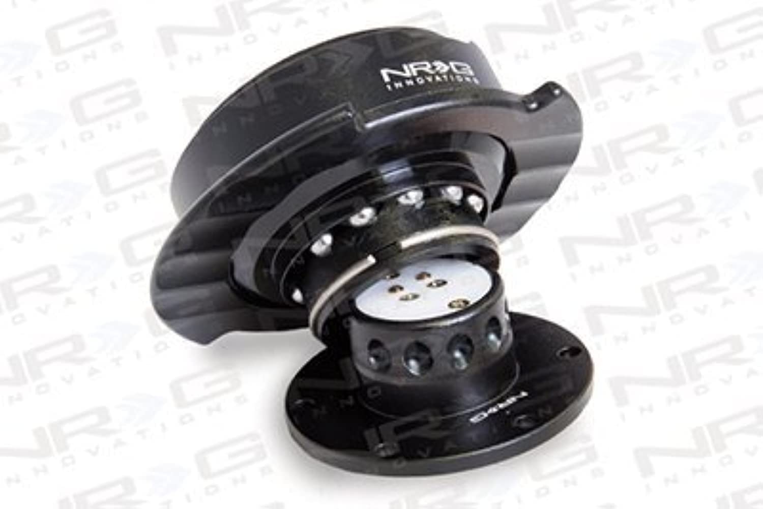 NRG Innovations quick release installed on steering wheel showing sturdy attachment benefit