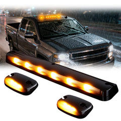 Nrgedzam front view amber cab lights showing clean replacement look and improved visibility