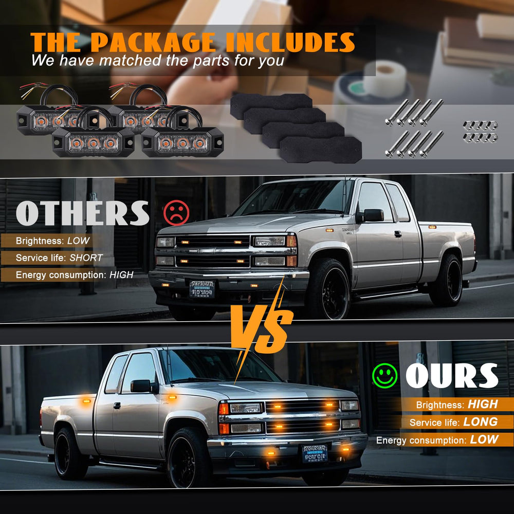 Nrgedzam installed on truck grille illustrating fleet-ready warning use