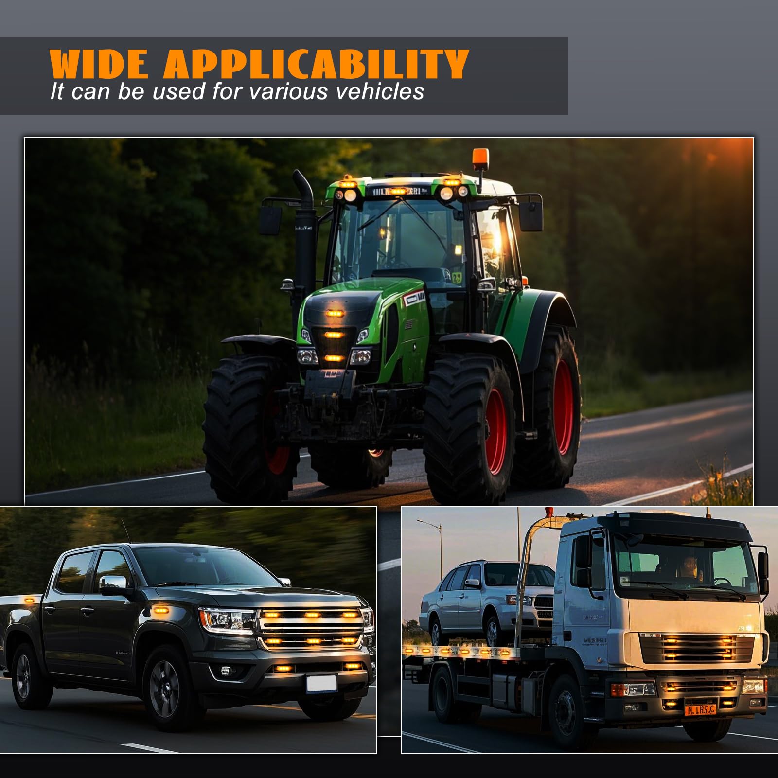 Nrgedzam nighttime warning on roadway shows high-visibility safety benefit