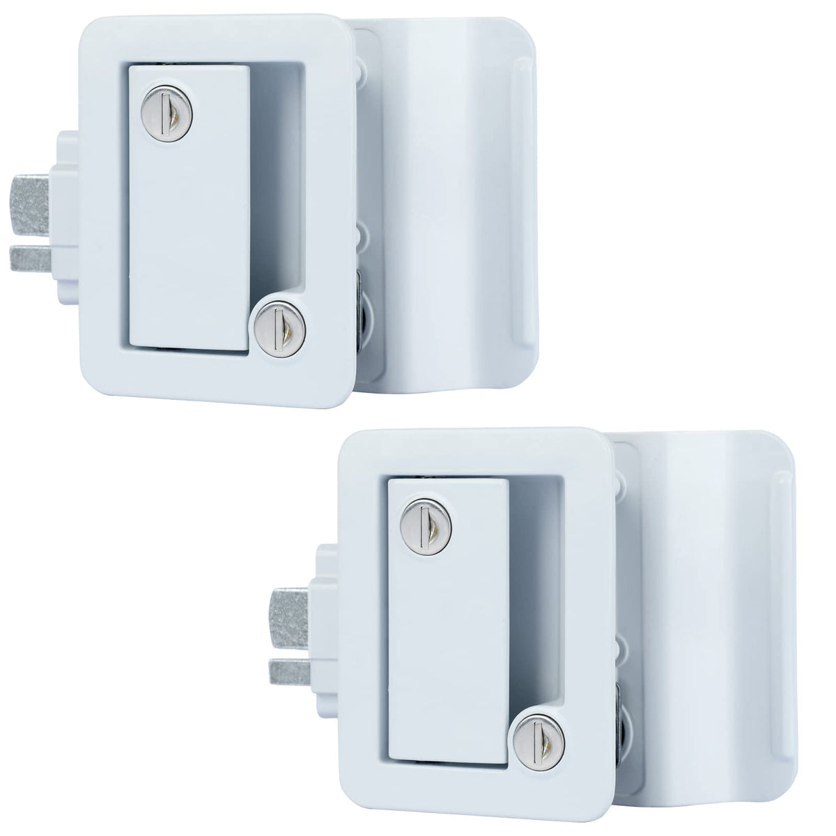 Nstarsmotor paddle lock front view showing clean white finish and secure handle benefit
