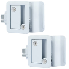 Nstarsmotor paddle lock front view showing clean white finish and secure handle benefit